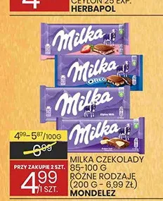 Czekolada Milka promocja w Wafelek