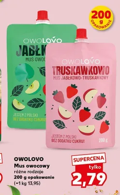 Mus owocowy Owolovo truskawkowy promocja w Kaufland