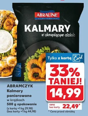 Kalmary panierowane w krążkach 500g opakowanie promocja w Kaufland
