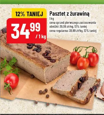 Pasztet z żurawiną promocja w POLOmarket