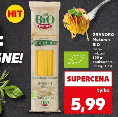Makaron BIO różne rodzaje promocja w Kaufland