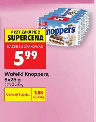 Wafelki Knoppers promocja w Biedronka