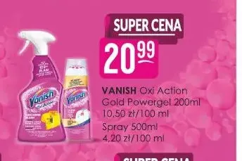 Odplamiacz w sprayu Vanish Oxi Action promocja w Drogerie Jasmin