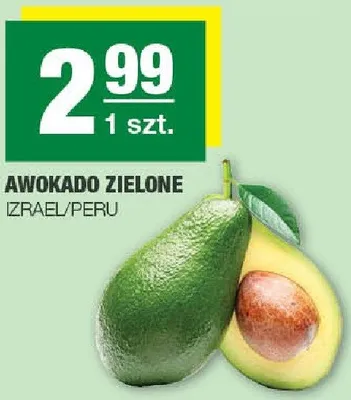 Awokado zielone izrael/peru promocja w SPAR