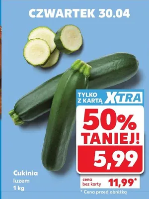 Cukinia luzem promocja w Kaufland