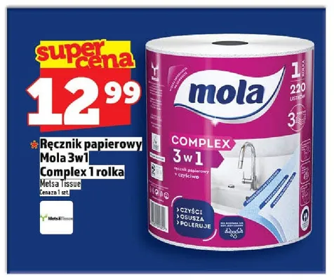 Ręcznik papierowy Mola 3w1 Complex promocja w TOPAZ