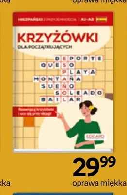 Książka Hiszpański Krzyżówki dla początkujących Edgard promocja w Empik