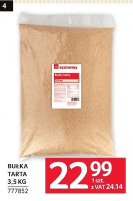 Bułka tarta 3,5 kg promocja w Selgros