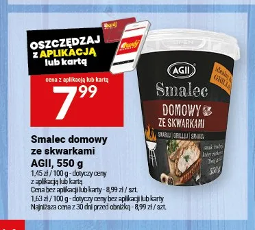 Smalec domowy ze skwarkami AGII promocja w Twój Market