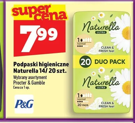 Podpaski higieniczne Naturella 20-pak promocja w TOPAZ
