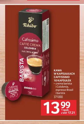 Kawa w kapsułkach Cafissimo Crema Barista Tchibo promocja w Selgros