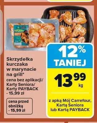 Skrzydełka kurczaka w marynacie na grill promocja w Carrefour Market