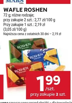 Wafle Roshen promocja w Stokrotka