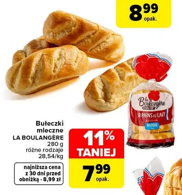 Bułeczki mleczne La Boulangère promocja w Carrefour