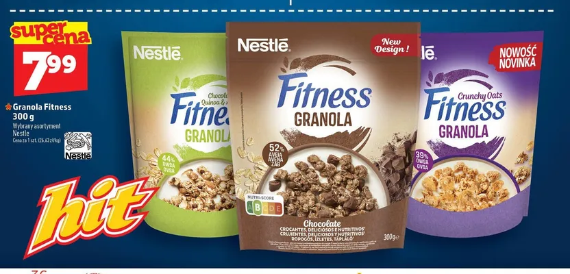 Granola Nestle Fitness Chocolate promocja w TOPAZ