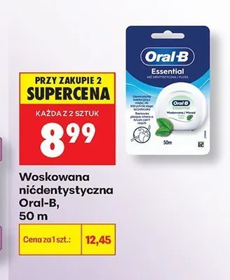Woskowana nić dentystyczna Oral-B promocja w Biedronka