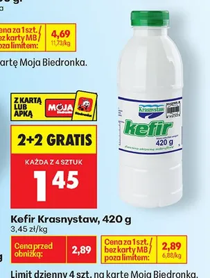 Kefir Krasnystaw promocja w Biedronka
