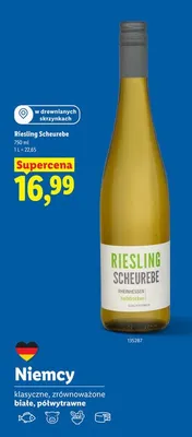 Wino Riesling Scheurebe promocja w Lidl