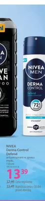 Antyperspirant w sprayu Nivea Men Derma Control Defend promocja w Hebe