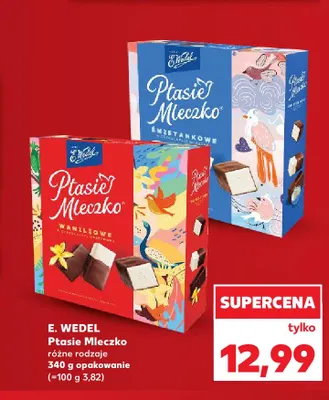 Ptasie Mleczko waniliowe E.Wedel promocja w Kaufland