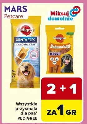 Wszystkie przysmaki dla psa Dentastix promocja w Carrefour
