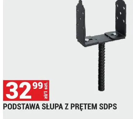 Podstawa słupa z prętem SDPS promocja w Merkury Market