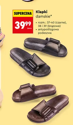 Klapki damskie CLEVÉ promocja w Biedronka
