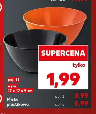 Miska plastikowa 3 l promocja w Kaufland