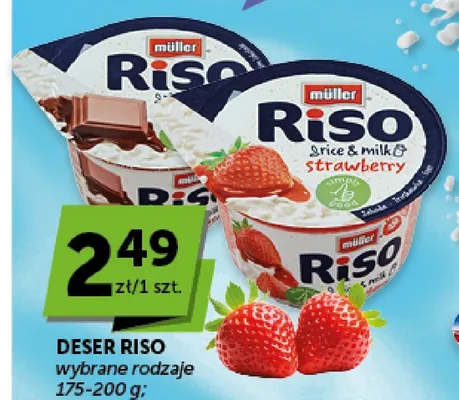 Deser ryżowy Müller Riso truskawka promocja w Groszek