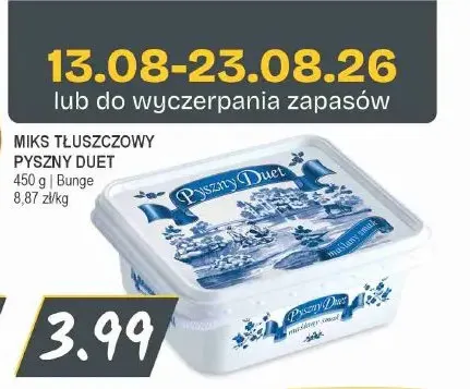 Miks tłuszczowy Pyszny Duet promocja w Słoneczko