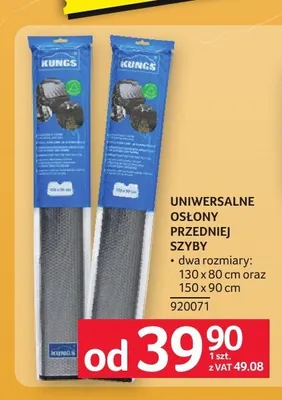 Osłona przedniej szyby uniwersalna Kungs promocja w Selgros