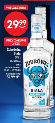 Wódka Żubrówka Biała promocja w Żabka
