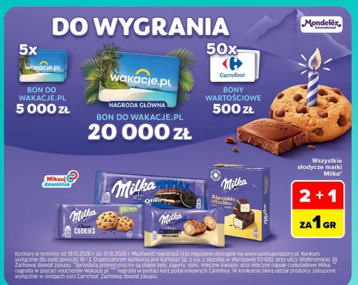 Alpejskie Mleczko Milka promocja w Carrefour Market
