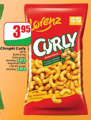 Chrupki Curly Lorenz promocja w Dino