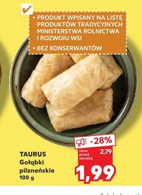 Gołąbki pilzneńskie TAURUS promocja w Kaufland