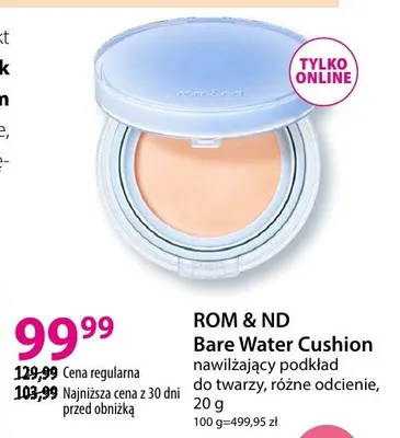 Podkład Bare Water Cushion nawilżający do twarzy, różne odcienie promocja w Hebe