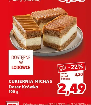 Deser Krówka Cukiernia Michaś promocja w Kaufland