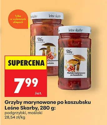Grzyby marynowane po kaszubsku podgrzybki promocja w Biedronka