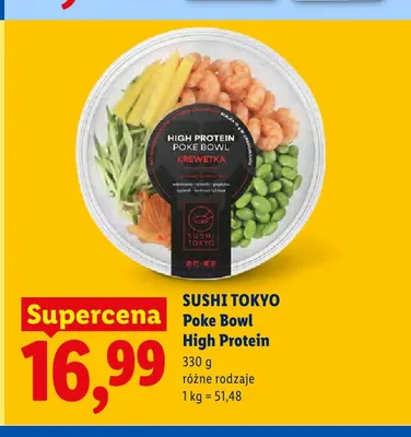 Poke Bowl High Protein Krewetka Sushi Tokyo promocja w Lidl