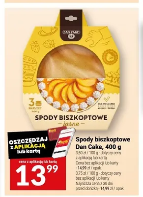 Spody biszkoptowe jasne Dan Cake promocja w Twój Market