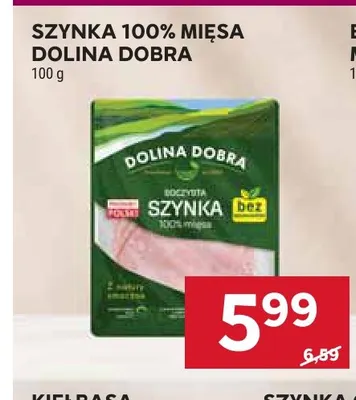 Szynka 100% mięsa Dolina Dobra promocja w Stokrotka
