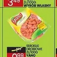 Serdelki drobiowe Yano promocja w Wafelek