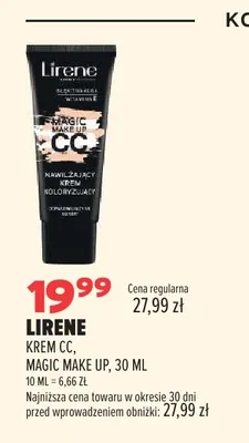 Krem CC Lirene Magic Make Up promocja w Drogerie Natura