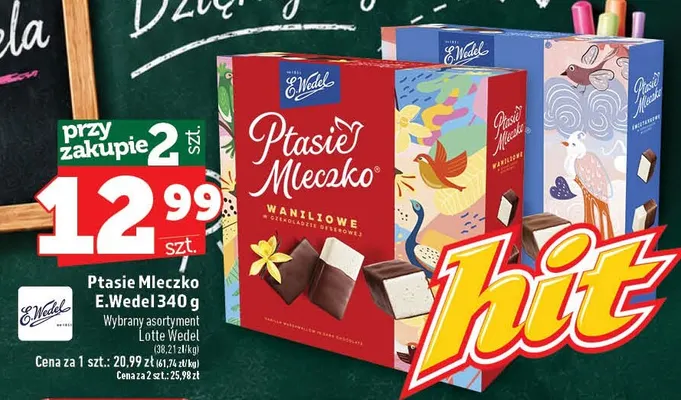 Ptasie Mleczko E.Wedel promocja w TOPAZ