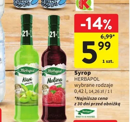 Syrop HERBAPOL promocja w Intermarche