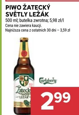 Piwo Žatecký Světlý Ležák Carlsberg promocja w Stokrotka