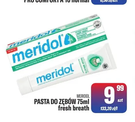 Pasta do zębów fresh breath Meridol promocja w Tomi Markt