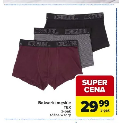 Bokserki męskie TEX 3-pak promocja w Carrefour Market