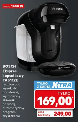 Ekspres kapsułkowy TAS112E Bosch promocja w Kaufland