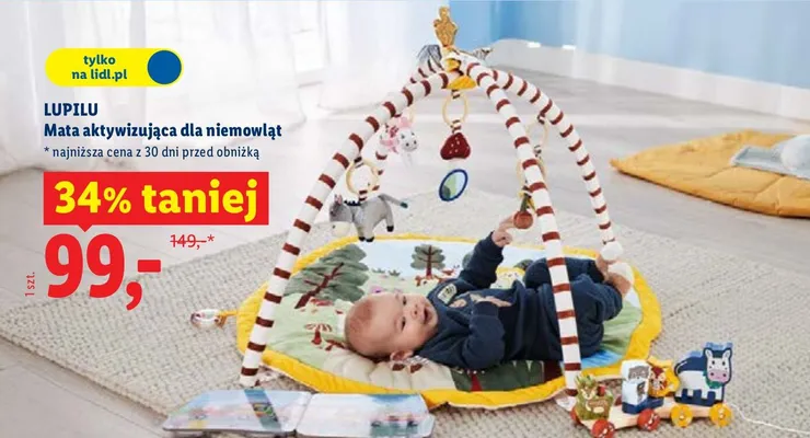 Mata aktywizująca dla niemowląt promocja w Lidl